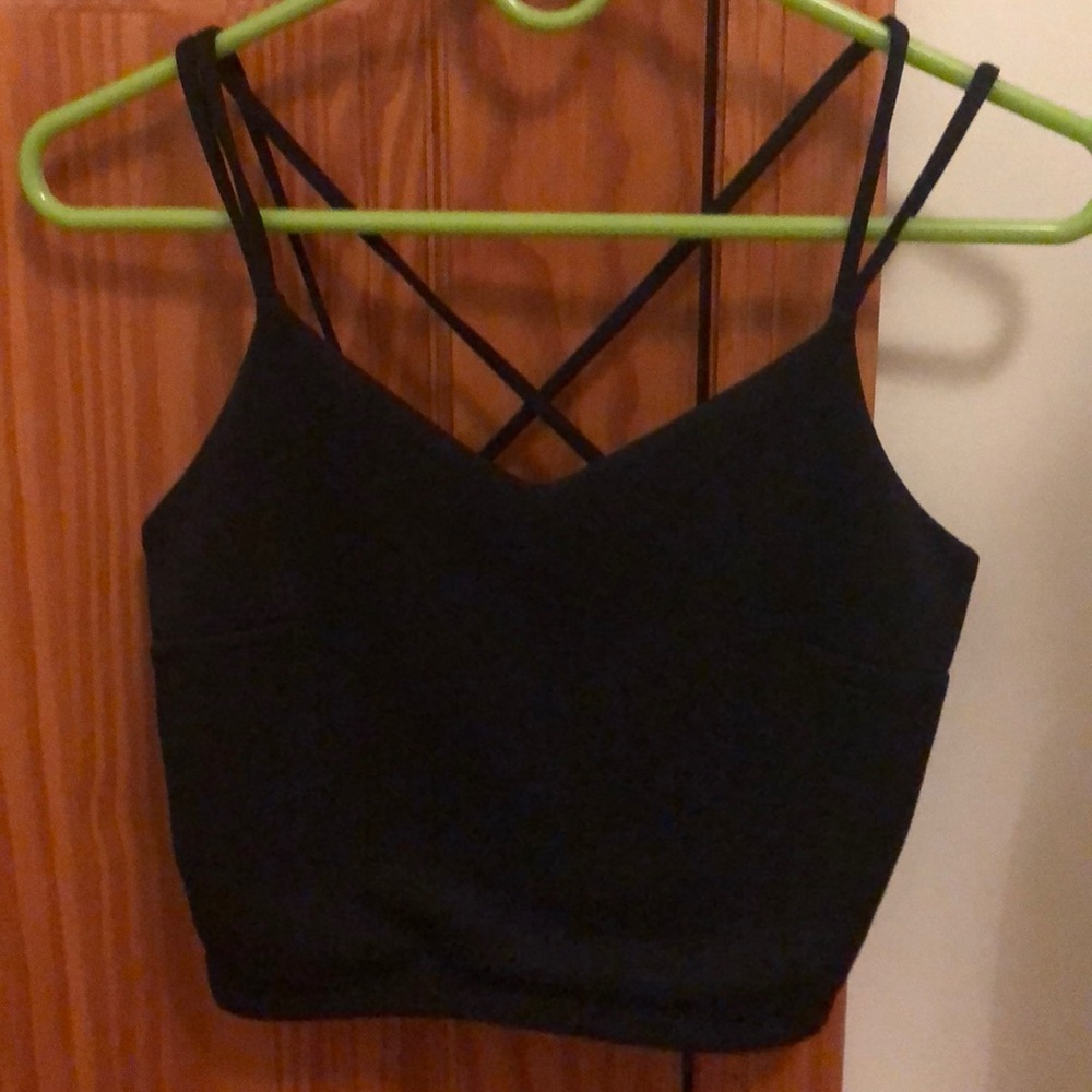 Express Black Crop Top